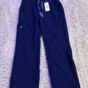 Figs Navy High Waisted Isabel Wide Leg